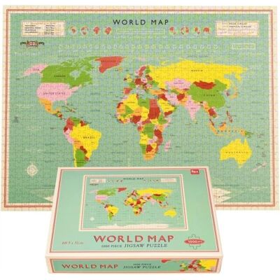 REX LONDON Modell 1000 Teile - Weltkarte Puzzle REX LONDON Modell 1000 Teile - Weltkarte Puzzle