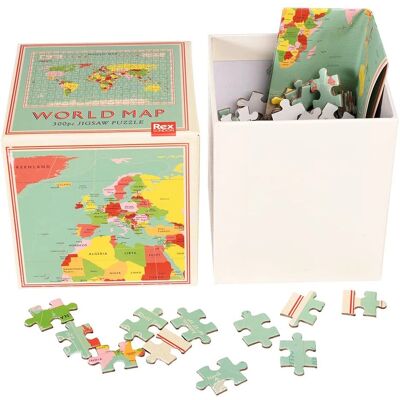 Rex London World Map 300 Piece Jigsaw Puzzle - Educational Geography Challenge Rex London World Map 300 Piece Jigsaw Puzzle - Educational Geography Challenge