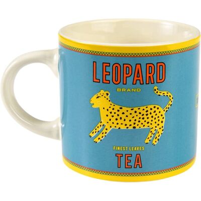 Mug Léopard Rex London - Céramique, Style Vintage, 350 ml - Publicité Mug Léopard Rex London - Céramique, Style Vintage, 350 ml - Publicité