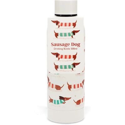 Rex London - Sausage Dog - Beige - 500 ml - Bouteille d'eau - Publicité Rex London - Sausage Dog - Beige - 500 ml - Bouteille d'eau - Publicité