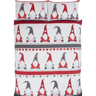 Joyeux Noël Gonks Grand Format Housse de Couette et Taies d'oreiller - Publicité Joyeux Noël Gonks Grand Format Housse de Couette et Taies d'oreiller - Publicité
