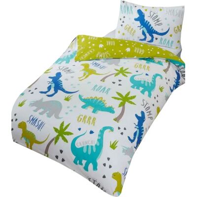 Ensemble de Parure de Couette Dinosaure Roarsome Junior - Publicité Ensemble de Parure de Couette Dinosaure Roarsome Junior - Publicité