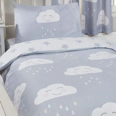 Bedding & Beyond Happy Clouds Duvet Cover and Pillowcase Set Single - Weather & Scandinavian Style Bedding & Beyond Happy Clouds Duvet Cover and Pillowcase Set Single - Weather & Scandinavian Style