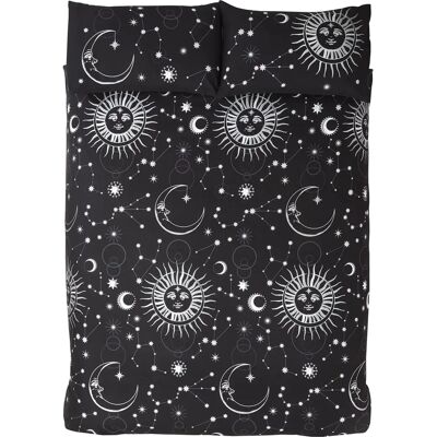 Ensemble de Couette Réversible Céleste Noir de Rapport Home - Parure Ensemble de Couette Réversible Céleste Noir de Rapport Home - Parure