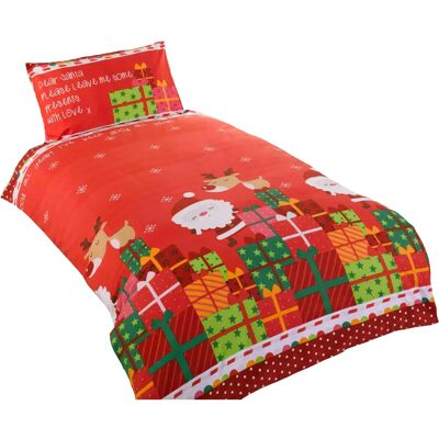 Santa Christmas Kids Bedding Set with Duvet & Pillowcase Santa Christmas Kids Bedding Set with Duvet & Pillowcase