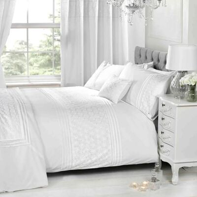 Price Right Home Everdean Floral White Super King Duvet Cover Set Price Right Home Everdean Floral White Super King Duvet Cover Set