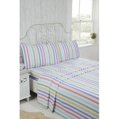 Rapport Candy Stripe Sheet Set - Single - Multi - Sheet Set Rapport Candy Stripe Sheet Set - Single - Multi - Sheet Set