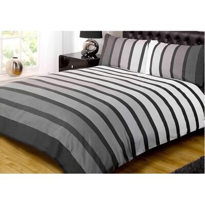 Rapport Soho Black Striped Bedding Set - Single Size Rapport Soho Black Striped Bedding Set - Single Size