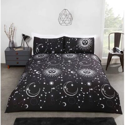 Ensemble de duvet réversible Celestial noir Rapport - Lit double Ensemble de duvet réversible Celestial noir Rapport - Lit double