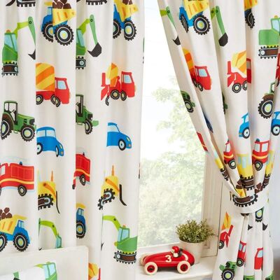 Bedding & Beyond Trucks and Transport Curtains - 66"x54" Bedding & Beyond Trucks and Transport Curtains - 66"x54"