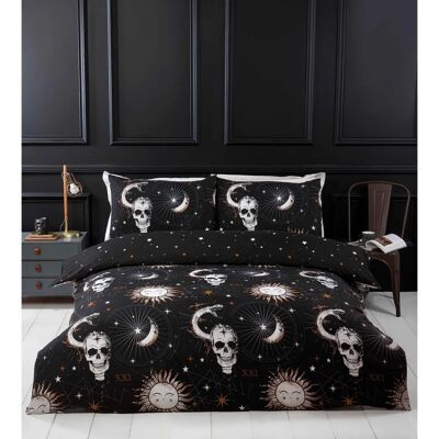 Rapport - Tarot Skulls Moon - Black - King - Duvet Cover Set Rapport - Tarot Skulls Moon - Black - King - Duvet Cover Set