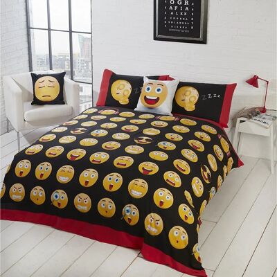 Rapport Icons Duvet Cover Set - Smileys - King Size Rapport Icons Duvet Cover Set - Smileys - King Size