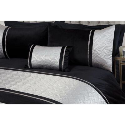 Rapport - Capri - Silver Black - 30x50cm - Cushion Rapport - Capri - Silver Black - 30x50cm - Cushion
