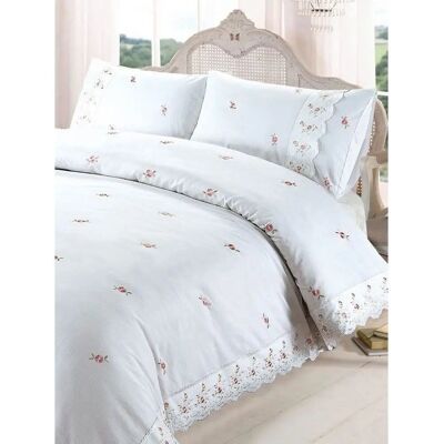 Sophie White Floral King Duvet Set - Bedding Sophie White Floral King Duvet Set - Bedding