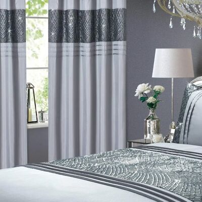 Rapport Charleston Double Grey Duvet Cover Set Rapport Charleston Double Grey Duvet Cover Set