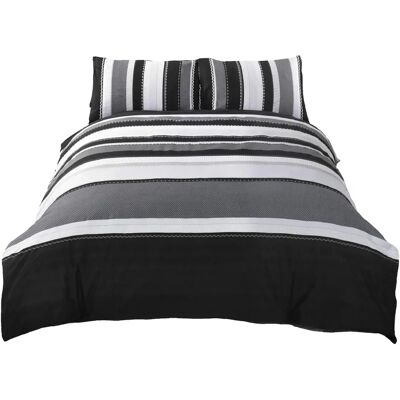 Housse de duvet rayée pour adultes et adolescents - Ensemble de literie Housse de duvet rayée pour adultes et adolescents - Ensemble de literie