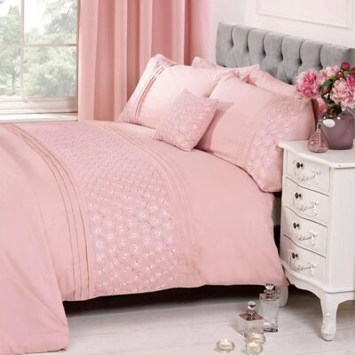 Price Right Home Everdean Floral Blush Pink Super King Duvet Cover - Bedding Set Price Right Home Everdean Floral Blush Pink Super King Duvet Cover - Bedding Set