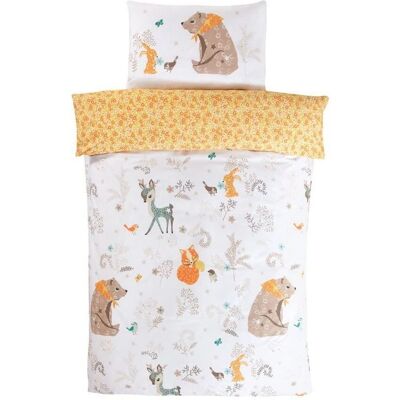 Ensemble housse de couette et taie d'oreiller Woodland Friends Ensemble housse de couette et taie d'oreiller Woodland Friends
