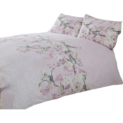 Price Right Home Eloise Floral King Size Duvet Cover Set - Pink Price Right Home Eloise Floral King Size Duvet Cover Set - Pink