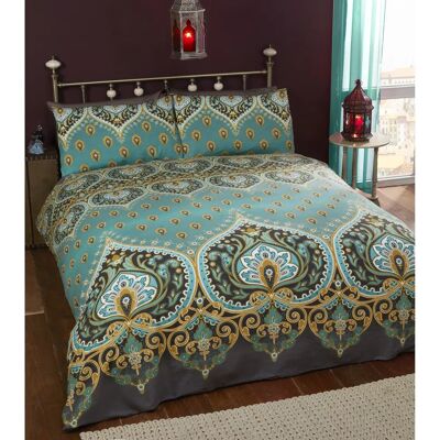 Rapport Asha Duvet Set - Emerald - King - Bedding Rapport Asha Duvet Set - Emerald - King - Bedding