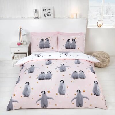 Rapport Home Ensemble de Parure de Couette Pingouins Étoilés Rapport Home Ensemble de Parure de Couette Pingouins Étoilés