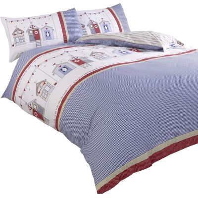 Signatures Home Seaside Beach Hut Duvet Cover Set - Duvet, Pillowcase, Blue Signatures Home Seaside Beach Hut Duvet Cover Set - Duvet, Pillowcase, Blue