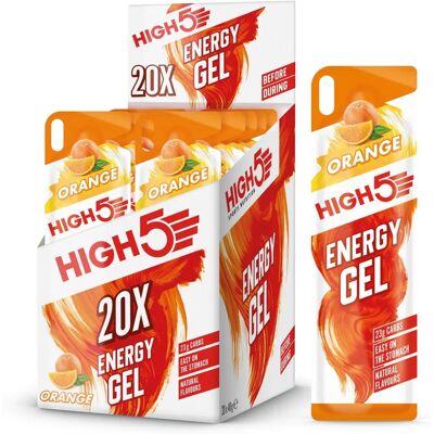 HIGH5 Energy Gel - Orange - 20 x 40g - Gels HIGH5 Energy Gel - Orange - 20 x 40g - Gels