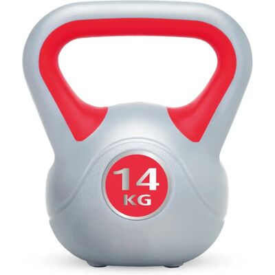 UFE Vinyl Kettlebell 14kg - Rot - Ganzkörpertraining UFE Vinyl Kettlebell 14kg - Rot - Ganzkörpertraining