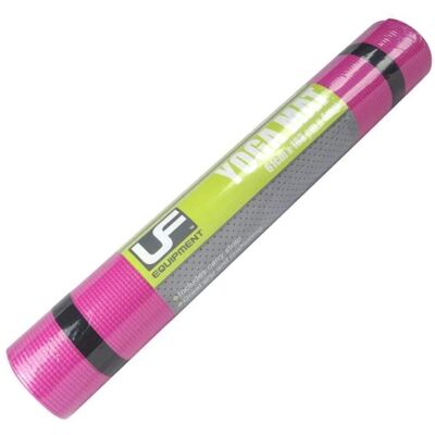 Urban Fitness Pink Yoga Mat - PVC, 183x61cm, 4mm - Yoga Urban Fitness Pink Yoga Mat - PVC, 183x61cm, 4mm - Yoga