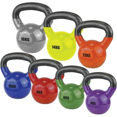 UFE Vinyl Coated Kettlebell - 16kg - Gym Training Fitness UFE Vinyl Coated Kettlebell - 16kg - Gym Training Fitness