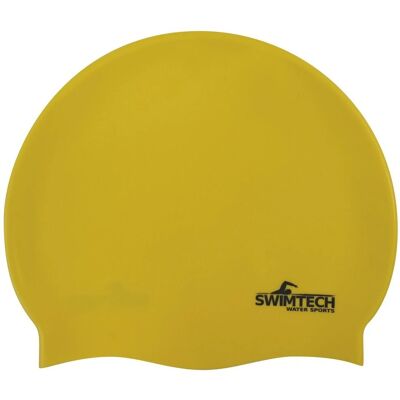 Bonnet de bain en silicone vert SwimTech - Bonnet de bain - Publicité Bonnet de bain en silicone vert SwimTech - Bonnet de bain - Publicité
