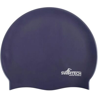 Bonnet de bain en silicone Marine Bleu Swimtech - Bonnet de bain - Publicité Bonnet de bain en silicone Marine Bleu Swimtech - Bonnet de bain - Publicité