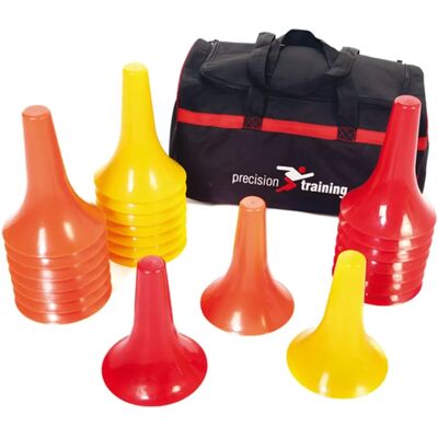 Ensemble de cônes de sport Precision Training - Noir - Publicité Ensemble de cônes de sport Precision Training - Noir - Publicité