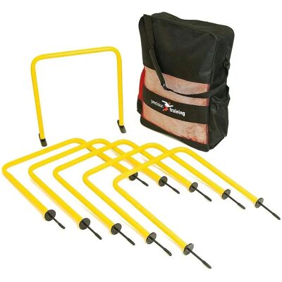 Arcs de Passe de Football Precision - Lot de 6 - Jaune - Publicité Arcs de Passe de Football Precision - Lot de 6 - Jaune - Publicité