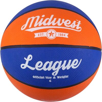 Midwest League Gummi-Basketball - Blau/Orange - 5 Midwest League Gummi-Basketball - Blau/Orange - 5