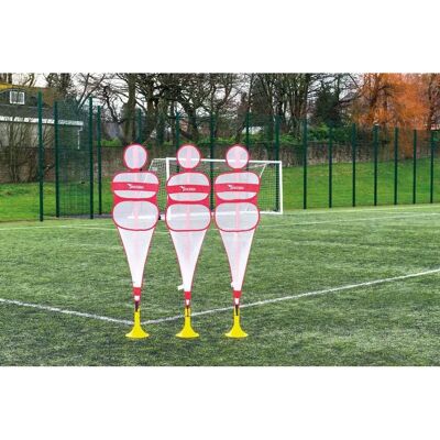 Équipement de football Precision - Ensemble pop-up de 3 mannequins - Publicité Équipement de football Precision - Ensemble pop-up de 3 mannequins - Publicité