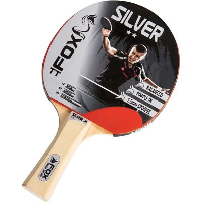 Fox Silver 2 Ster Tafeltennisbat - Rood Fox Silver 2 Ster Tafeltennisbat - Rood