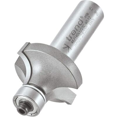 Trend 46/140x1/2 TCT Bearing Guided Ovolo & Round Over - Router Bit Trend 46/140x1/2 TCT Bearing Guided Ovolo & Round Over - Router Bit