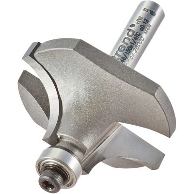 Trend 46/150X1/4TC Router Cutter - Bearing Guided Ovolo & Round Over 12.7mm Radius Trend 46/150X1/4TC Router Cutter - Bearing Guided Ovolo & Round Over 12.7mm Radius