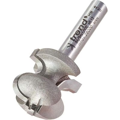 Trend 84/94X1/4TC Professionell Fräser für Schubladen - 19mm Durchmesser, 13mm Schnittlänge, 4mm Radius Trend 84/94X1/4TC Professionell Fräser für Schubladen - 19mm Durchmesser, 13mm Schnittlänge, 4mm Radius