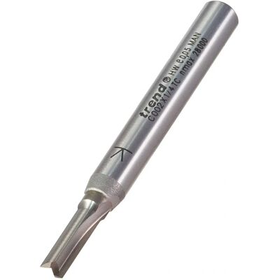 Trend C002X1/4TC Two Flute Cutter - 4.0mm - 11.1mm Trend C002X1/4TC Two Flute Cutter - 4.0mm - 11.1mm
