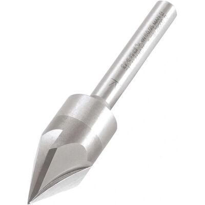 Trend S11/11X1/4STC Fresa incisoria professionale con mandrino da 1/4" e guida a cuscinetto 45° 3 alette Trend S11/11X1/4STC Fresa incisoria professionale con mandrino da 1/4" e guida a cuscinetto 45° 3 alette