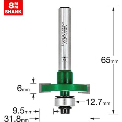 Trend - C145ax8mmtc - 6mm - Slot Router Cutter Trend - C145ax8mmtc - 6mm - Slot Router Cutter