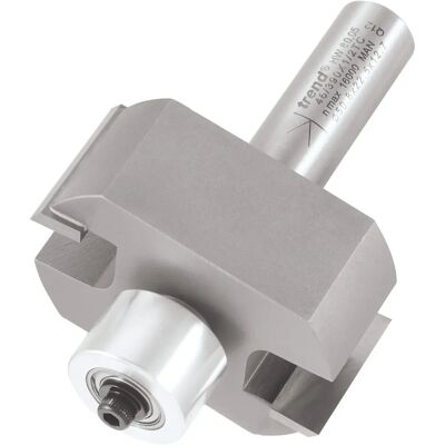 Trend TRE4639012TC 46/390 x 1/2 TCT Fraise guide à roulement - Rebater pour travail à la router Trend TRE4639012TC 46/390 x 1/2 TCT Fraise guide à roulement - Rebater pour travail à la router