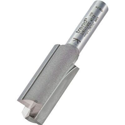 Cortador de fresadora profesional Trend 3/81x1/4tc - 2 filos, 12.7mm diámetro, 32mm corte Cortador de fresadora profesional Trend 3/81x1/4tc - 2 filos, 12.7mm diámetro, 32mm corte
