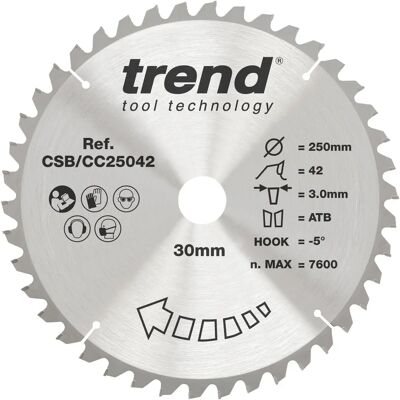 Trend CSB/CC25042 Craft Pro Gancio Negativo - Lama circolare Trend CSB/CC25042 Craft Pro Gancio Negativo - Lama circolare