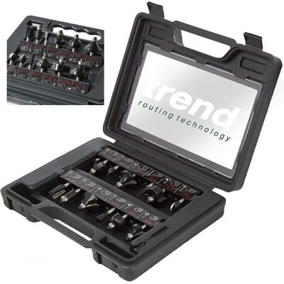 Trend Woodworking Router Bits Set - 12 pcs Trend Woodworking Router Bits Set - 12 pcs