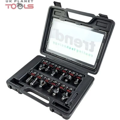 Trend SS8X1/4TC 12-Piece Router Bit Set - Router Type Trend SS8X1/4TC 12-Piece Router Bit Set - Router Type