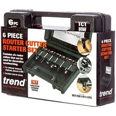 Set di 6 punte per fresatrice Trend - Kit di avvio Set di 6 punte per fresatrice Trend - Kit di avvio
