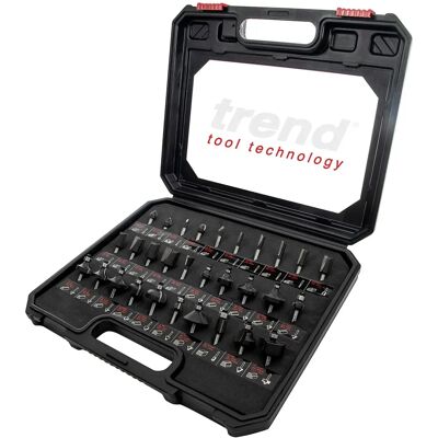 Trend SS31X1/4TC Router Cutter Set - 30PC Trend SS31X1/4TC Router Cutter Set - 30PC